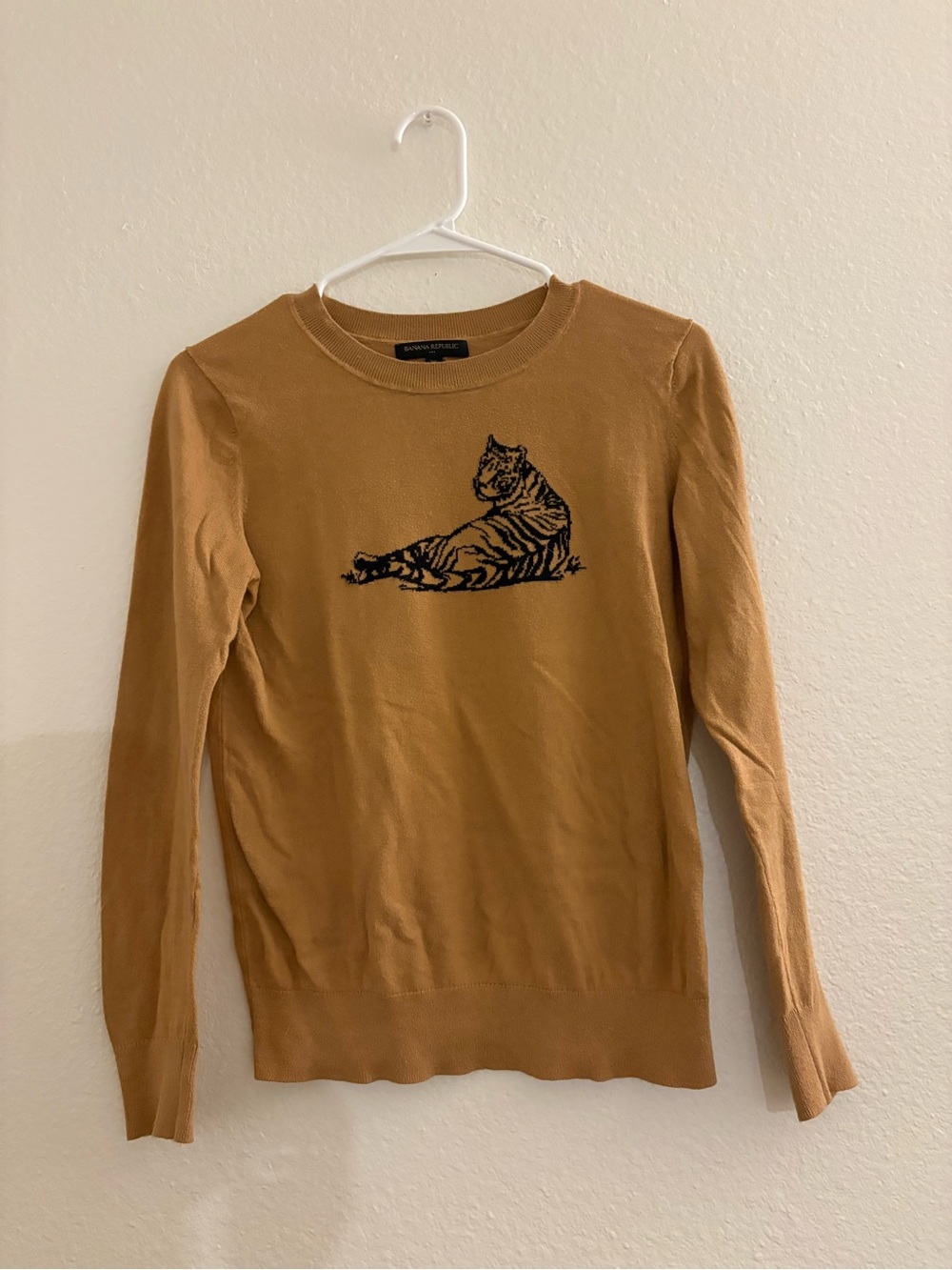 Banana Republic Animal Print Cotton Sweater